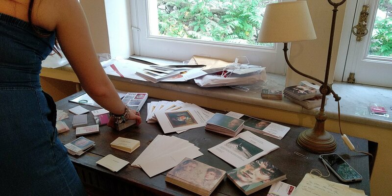 Antonio Lucarelli in the Studio: Villa Lysis Capri