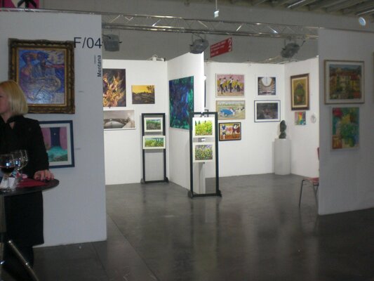 Antonio Lucarelli in the Studio: Galleria Mentana - Fiera Internazionale di Innsbruck
