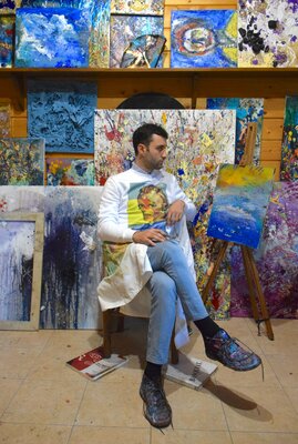 Antonio Lucarelli in the Studio