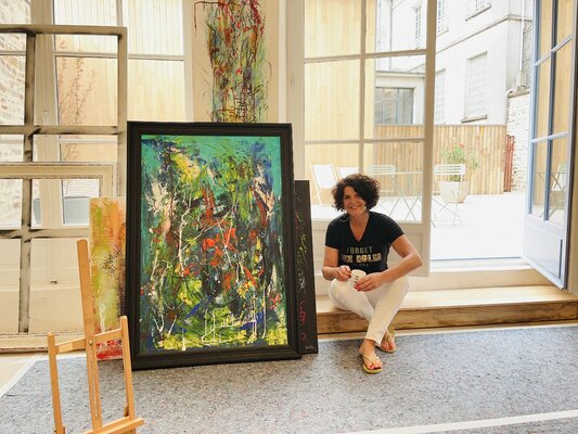 Chrystèle Ferron (Nasca) in the Studio: Dans mon nouvel atelier 18 bis rue de la borderie à vitré, depuis juin 2023