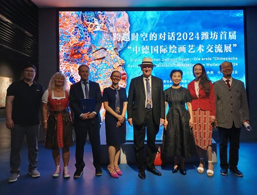 Steffi Rodigas in the Studio: 1. Deutsch- Chinesische Kunstausstellung - 2024 in Weifang, Kulturhauptstadt Ostasiens