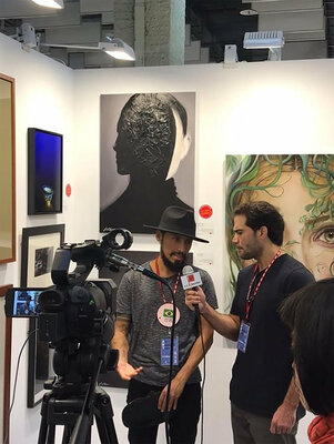 Juca Maximo in the Studio: Juca Máximo in the Art Revolution Taipei in Taiwan 2019