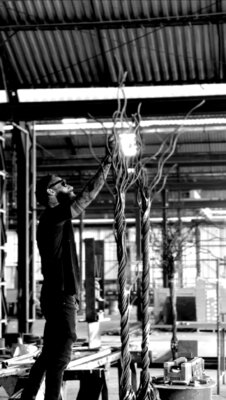 Juca Maximo in the Studio: Juca Maximo in his studio in 2025