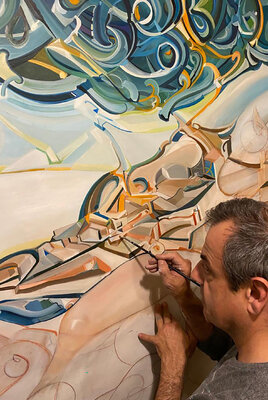 Richard Martin in the Studio