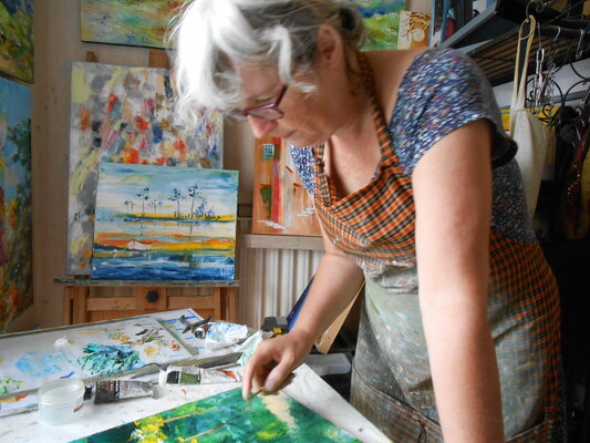 Axelle Bosler in the Studio: En plein travail ...
