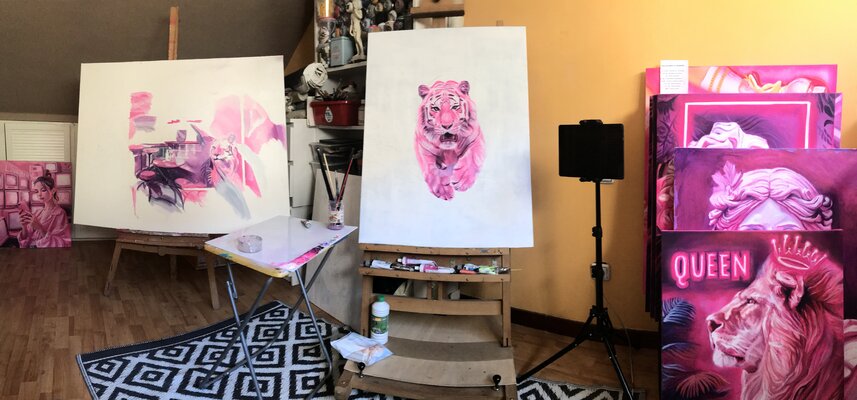 Sheila González in the Studio
