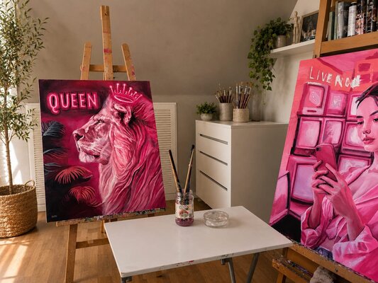 Sheila González in the Studio
