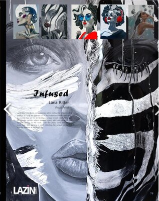 Lana Ritter in the Studio: Publication in the magazin Lazin (UK) in 2025