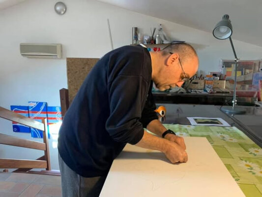 Roberto Re in the Studio: mentre lavoro nel mio studio