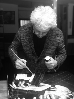 Mikhail Baranovskiy in the Studio: working on "Colour box"