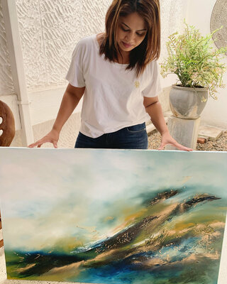Sumali Piyatissa in the Studio