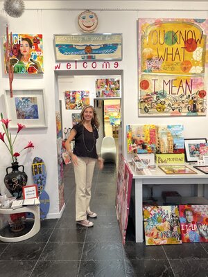 María Burgaz in the Studio