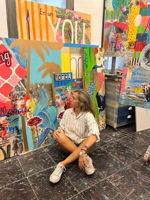 María Burgaz in the Studio