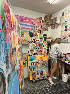 María Burgaz in the Studio