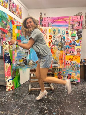 María Burgaz in the Studio