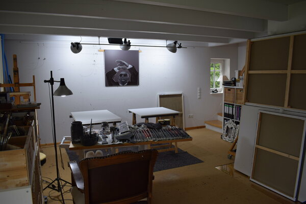 Prof. Gerhard Silber in the Studio