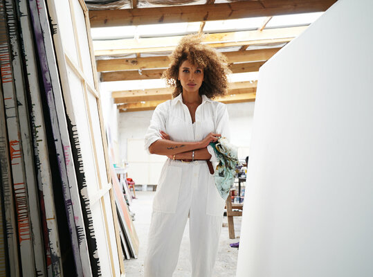 Kristin Kossi in the Studio