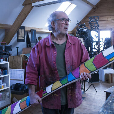 Marc Laffolay in the Studio: Une sculpture mise en couleurs (série "As Rivers Flow") - A painted sculpture ("As rivers Flow" series)