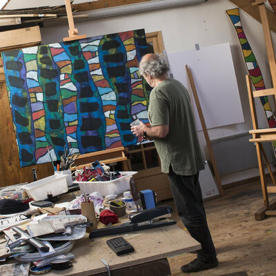 Marc Laffolay in the Studio: DANS L'ATELIER PEINTURE - IN THE PAINTING STUDIO