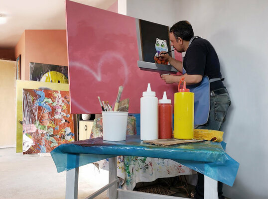 Mario Chumpitazi in the Studio