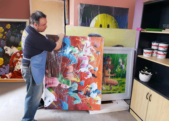 Mario Chumpitazi in the Studio