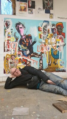 Marc Rayner in the Studio: A rest between sessions.