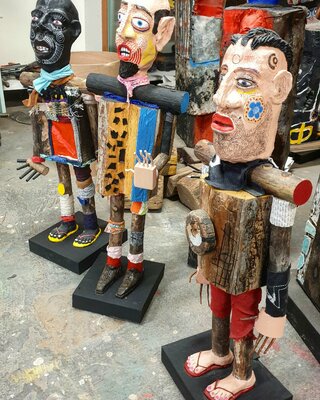 Marc Rayner in the Studio: Finished these three.