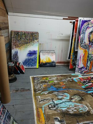 Marc Rayner in the Studio: Upstairs studio 1