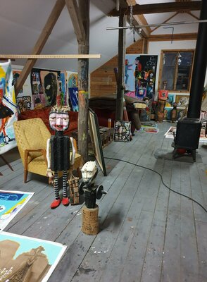Marc Rayner in the Studio: Upstairs studio 1