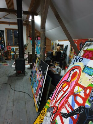 Marc Rayner in the Studio: Upstairs studio 1