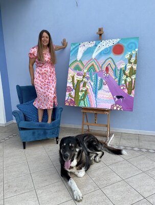 Sofia Battisti in the Studio