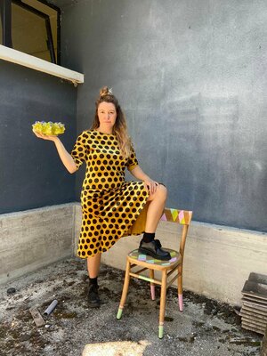Sofia Battisti in the Studio