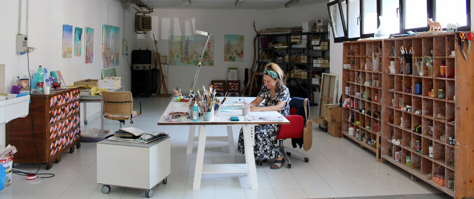Sofia Battisti in the Studio