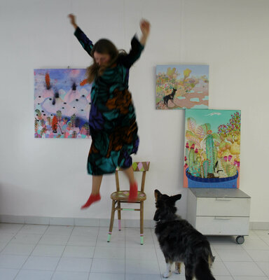 Sofia Battisti in the Studio