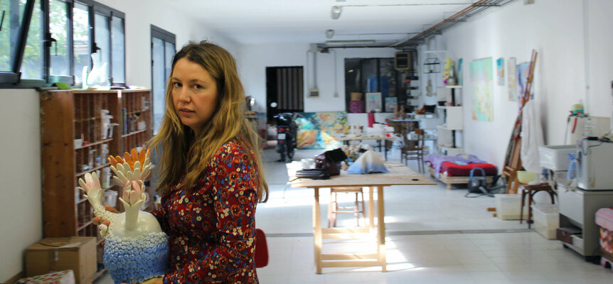 Sofia Battisti in the Studio