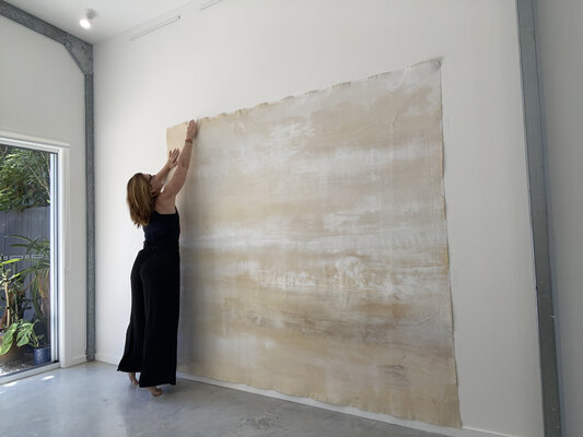 Kathleen Rhee in the Studio: On the studio wall