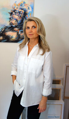 Helene Mantei in the Studio