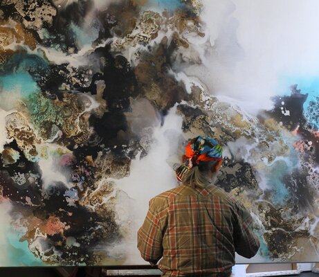 Calvin Chih-Hao Teng in the Studio