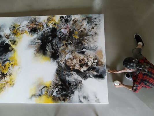 Calvin Chih-Hao Teng in the Studio