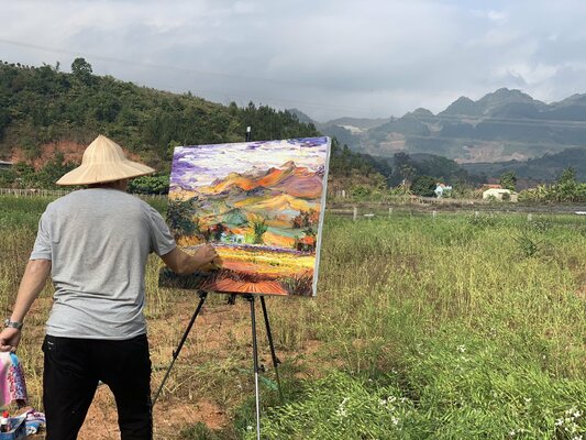 Quan Le in the Studio