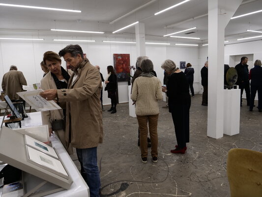 Ulea Wesemeyer in the Studio: Vernissage Ausstellung Soul on steel, Kunstverein Quickborn