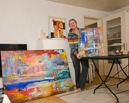 Cassia in the Studio: Au travail