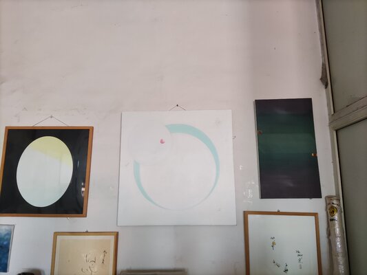 Min Zou in the Studio