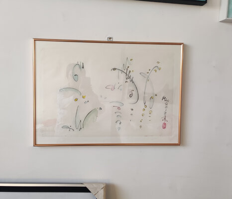 Min Zou in the Studio
