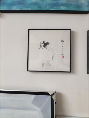 Min Zou in the Studio