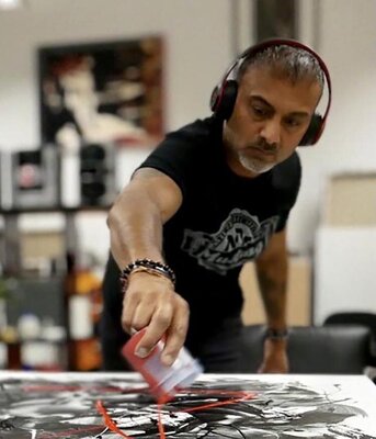 Paresh Nrshinga im Studio