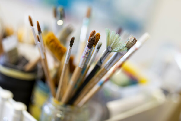 Barbara Piller in the Studio