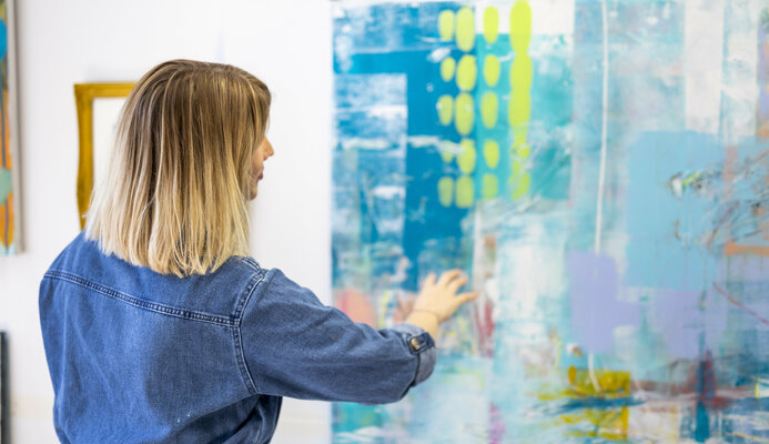 Barbara Piller in the Studio