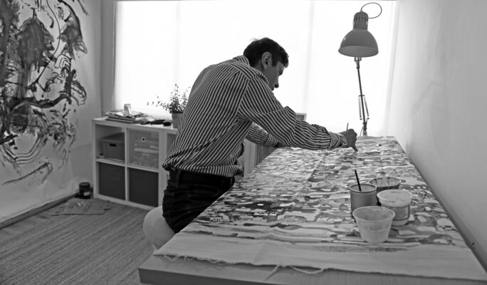 Fernando Jaramillo in the Studio