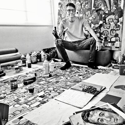 Fernando Jaramillo in the Studio
